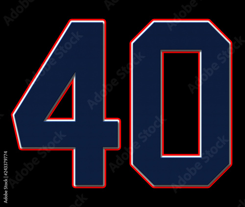 40 jersey number