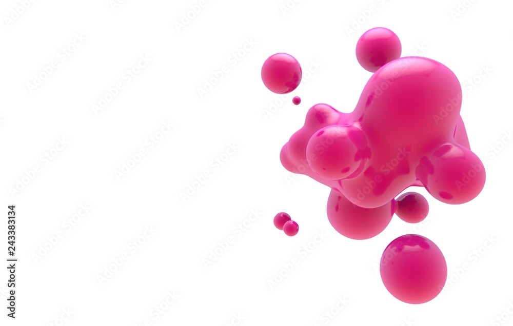 Abstract fluid blob compositions background. colorful liquid shape 3D ...