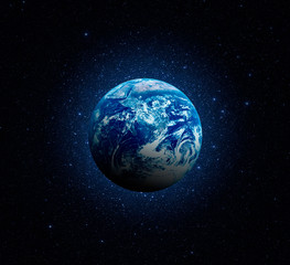 Wall Mural - planet earth. earth in the endless stellar space. elements of this image furnished by nasa