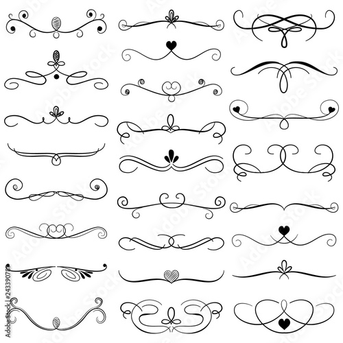 Collection Of Border Dividers Big Set Of Ornament Decorative