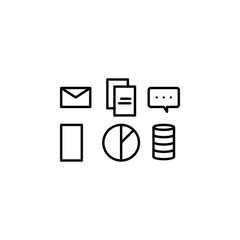 Aufkleber - data analysis, database, social network icon. Element of data analysis icon for mobile concept and web apps. Detailed data analysis, database, social network icon