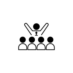 Aufkleber - performance, leader icon. Element of harmful things icon for mobile concept and web apps. Detailed performance, leader icon can be used for web and mobile