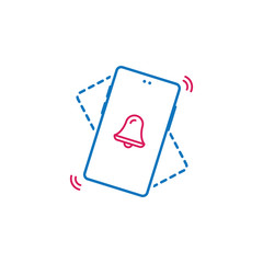 Aufkleber - call, phone, vibrate icon. Element of mobile and smartphone icon for mobile concept and web apps. Detailed call, phone, vibrate icon can be used for web and mobile