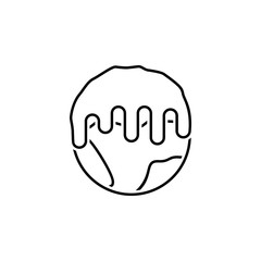 Aufkleber - warming, pollution, environment icon. Element of earth pollution icon for mobile concept and web apps. Detailed warming, pollution, environment icon can be used for web and mobile