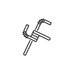 Aufkleber - straws, pollution, waste  icon. Element of earth pollution icon for mobile concept and web apps. Detailed straws, pollution, waste  icon can be used for web and mobile