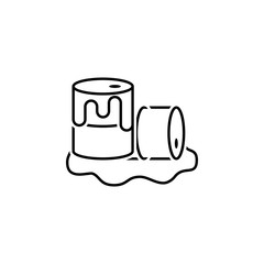 Aufkleber - pollution, oil, can icon. element of earth pollution icon for mobile concept and web apps. detailed 