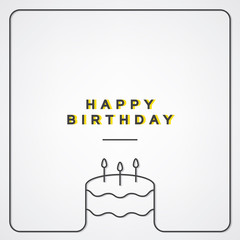 Canvas Print - Happy Birthday Greeting