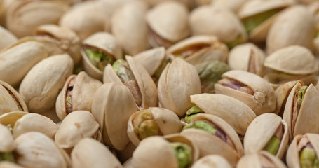 Canvas Print - Stack of Baked pistachio