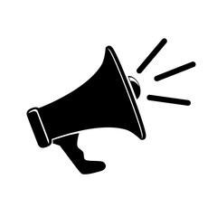 simple vector megaphone or bull horn