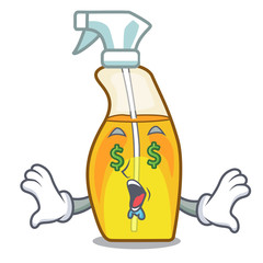 Sticker - Money eye spray bottles are isolated from cartoons