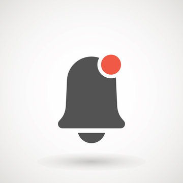 Notification icon vector, material design, Social Media element, User Interface sign, EPS, UI, Image, Illustration. New message. Bell icons with the different status. - Vector