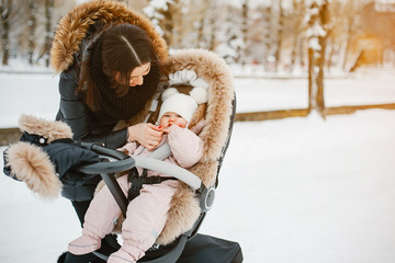 Mother with daughter