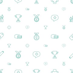 Sticker - first icons pattern seamless white background