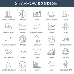 Wall Mural - arrow icons