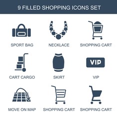 Sticker - 9 shopping icons