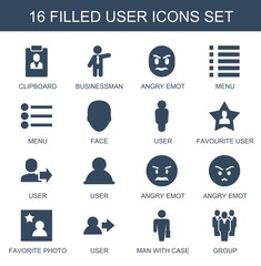 Wall Mural - user icons