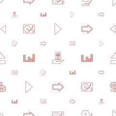 Poster - player icons pattern seamless white background