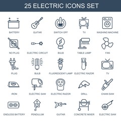 Wall Mural - electric icons