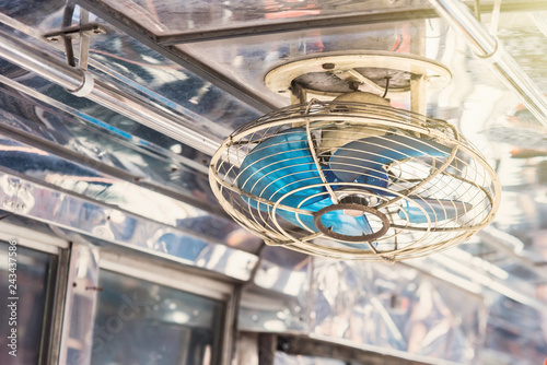 Ceiling Fan On The Bus Blue Ceiling Fan Bangkok Thailand Buy