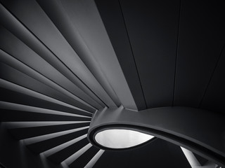 Poster - Spiral staircase Shade and shadow Modern Building Architecture detail