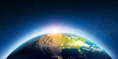 USA from space