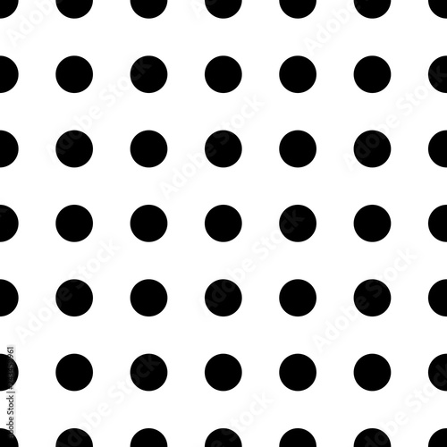Seamless vector dotted pattern isolated on white