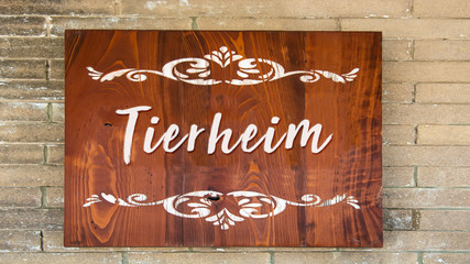 Sticker - Schild 344 - Tierheim