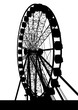 Big ferris wheel on a white background