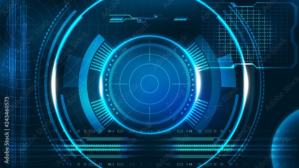 HUD UI business app futuristic user interface HUD Infographic elements ...