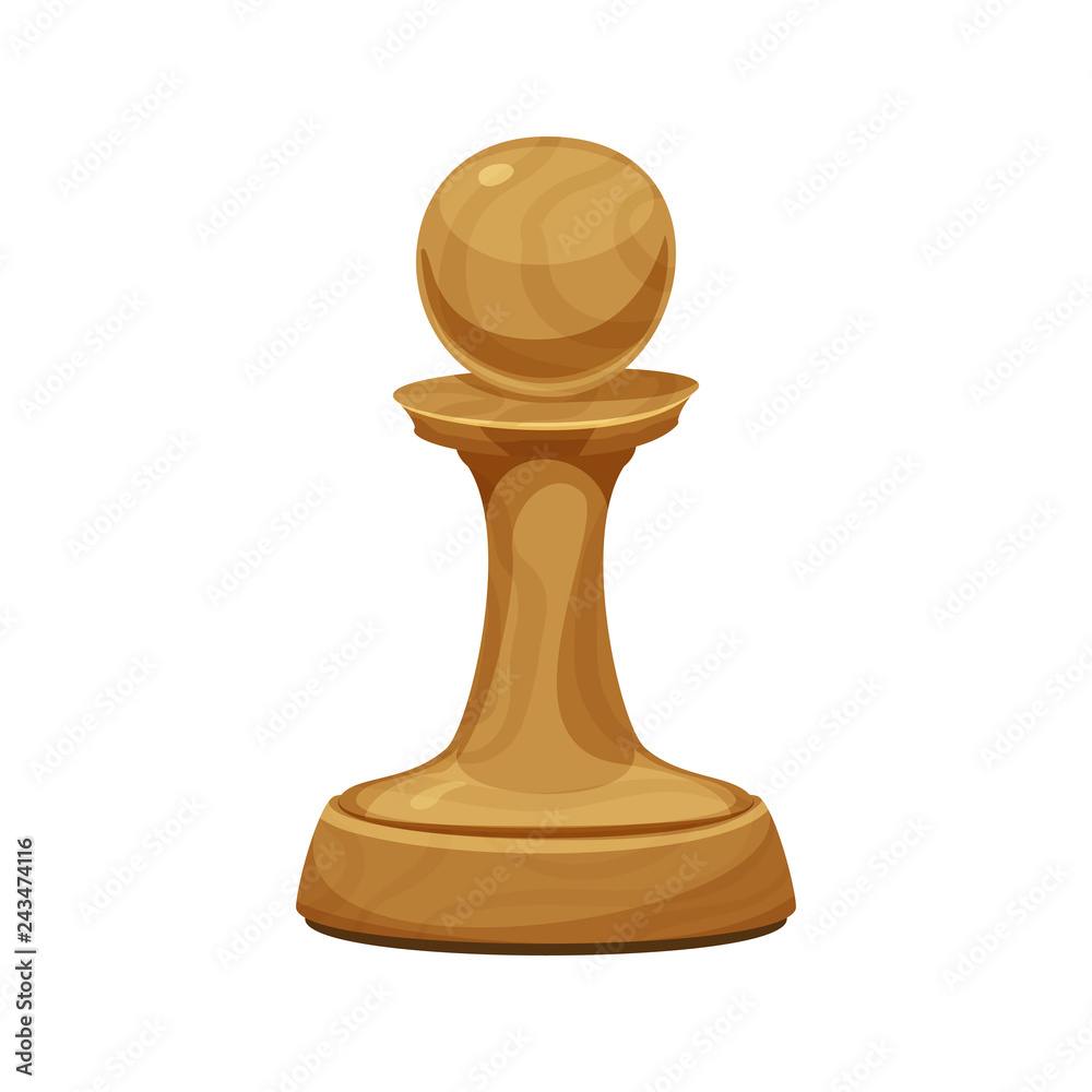 Chess pawn icon.Cartoon illustration. Stock Vector | Adobe Stock, image size:1000x1000