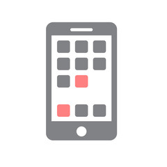 Poster - Business phone icon on white background for graphic and web design, Modern simple vector sign. Internet concept. Trendy symbol for website design web button or mobile