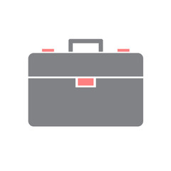 Poster - Business case icon on white background for graphic and web design, Modern simple vector sign. Internet concept. Trendy symbol for website design web button or mobile