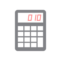 Poster - Business calculations icon on white background for graphic and web design, Modern simple vector sign. Internet concept. Trendy symbol for website design web button or mobile