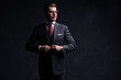 © opolja - Elegant young handsome man. Studio fashion portrait