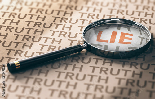 Fotomural Private Investigator, Lies Detection Concept