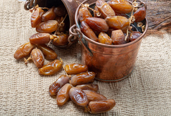 Authentic Tunisian Deglet Nour dried dates with soft honey-like taste