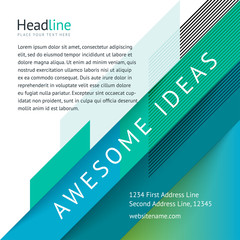 Wall Mural - abstract design cover banner template, magazine, flyers, flyer, with logo and place under the text. 