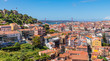 Blick über Lissabon mit Castelo de Sao Jorge