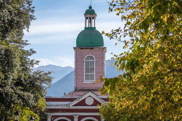 Poster - Church in San Jose de Maipo town at Cajon del Maipo - Chile