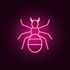 Wall Mural - ant  icon. Elements of pest control and insect in neon style icons. Simple icon for websites, web design, mobile app, info graphics