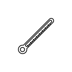 Poster - mercury thermometer icon. Element of medicine for mobile concept and web apps illustration. Thin color line icon for website design and development, app development
