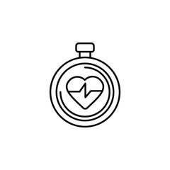 Poster - medical stopwatch icon. Element of medicine for mobile concept and web apps illustration. Thin color line icon for website design and development, app development