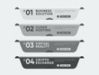 © studioworkstock - Gray banners with various urgent topics for website
