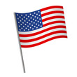 © Visual Content - United States flag icon.
