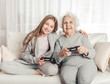 © tan4ikk - Grandmother with granddaughter playing games