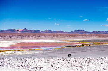 Two people at Colorado lagoon