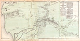 Fototapeta Nowy Jork - 1873, Beers Map of Glen Cove, Queens, New York City