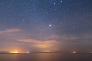 Wall Mural - sky with many stars and clouds