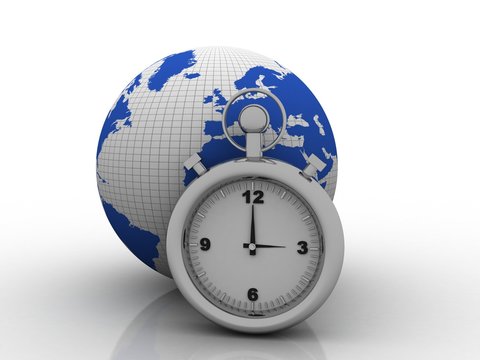 3d illustration stopwatch