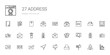 © NinjaStudio - address icons set